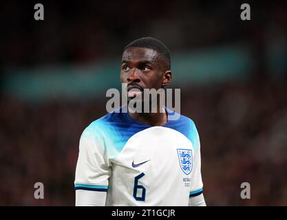 Englands Fikayo Tomori während des internationalen Freundschaftsspiels im Wembley Stadium, London. Bilddatum: Freitag, 13. Oktober 2023. Stockfoto