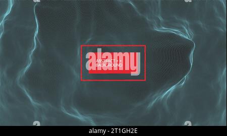 Drahtdarstellung im Querformat. Futuristische Vektorillustration. Stock Vektor