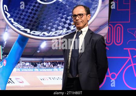 Trient, Italien. Oktober 2023. Davide Cassani während der 6. Ausgabe des Festival dello Sport am 13. Oktober 2023 in Trient, Italien. Quelle: Unabhängige Fotoagentur/Alamy Live News Stockfoto