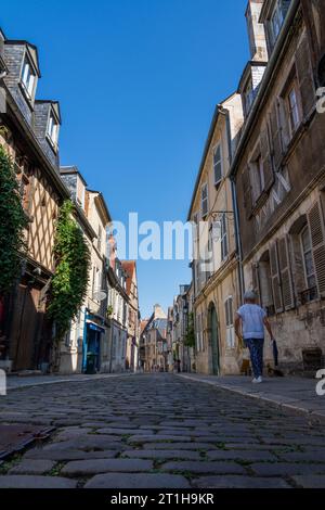 Rue Bourbonnoux, in Bourges, Frankreich Stockfoto