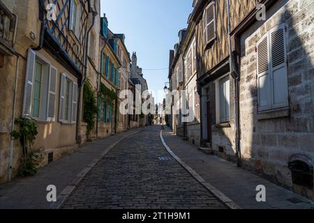 Rue Bourbonnoux, in Bourges, Frankreich Stockfoto