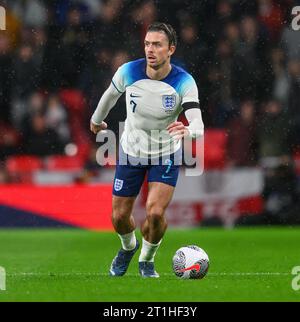 Oktober 2023 - England gegen Australien - International Friendly - Wembley Stadium. Englands Jack Grealish im Spiel gegen Australien. Bild : Mark Pain / Alamy Live News Stockfoto