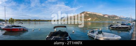 Am Ufer des Lake Annecy, in Haute Savoie, Frankreich Stockfoto