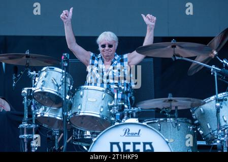 27. Juni 2023: Deep Purple tritt im Parco Ducale in Parma auf Stockfoto