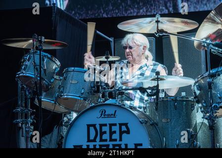 27. Juni 2023: Deep Purple tritt im Parco Ducale in Parma auf Stockfoto