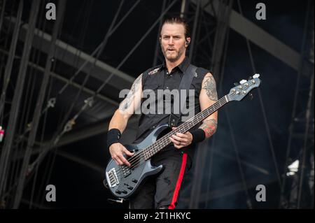 16. Juni 2023: Alter Bridge tritt auf dem Hellfest Open Air Festival auf Stockfoto