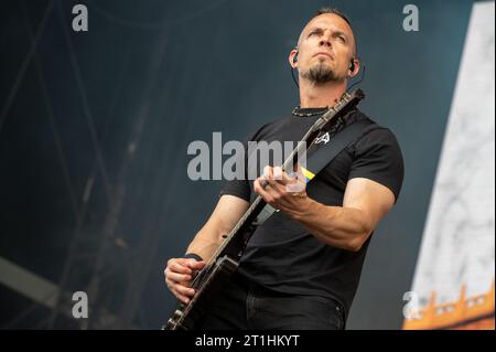 16. Juni 2023: Alter Bridge tritt auf dem Hellfest Open Air Festival auf Stockfoto