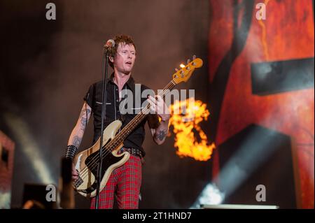 16. Juni 2023: Sum 41 tritt auf dem Hellfest Open Air Festival auf Stockfoto