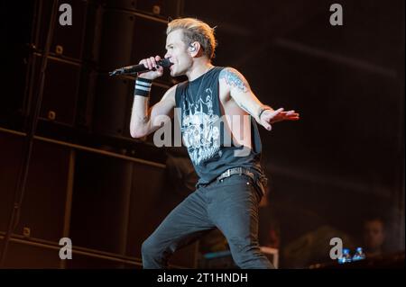 16. Juni 2023: Sum 41 tritt auf dem Hellfest Open Air Festival auf Stockfoto