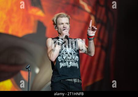 16. Juni 2023: Sum 41 tritt auf dem Hellfest Open Air Festival auf Stockfoto