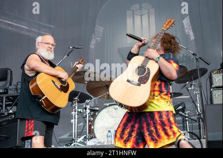 18. Juni 2023: Tenacious D tritt auf dem Hellfest Open Air Festival auf Stockfoto