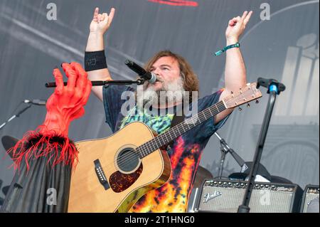 18. Juni 2023: Tenacious D tritt auf dem Hellfest Open Air Festival auf Stockfoto