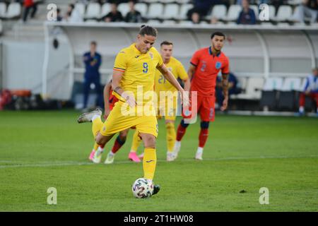 Atanas Trica während des Spiels Rumänien U20 gegen England U20,12.10.2023, Arcul de triumf Stadium, U20 European Elite League / Cristi Stavri Stockfoto