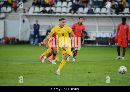 Atanas Trica #9 während des Spiels Rumänien U20 gegen England U20,12.10.2023, Arcul de triumf Stadium, U20 European Elite League / Cristi Stavri Stockfoto