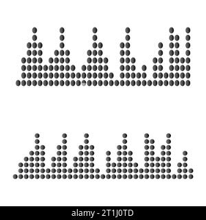 Audiotechnologie Musik Schallwellen Vektorsymbol Illustration Stockfoto