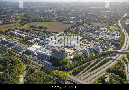 Luftbild, Stadtkrone-Ost Baustelle mit Neubau, Direktion Continentale, Schüren, Dortmund, Ruhrgebiet, Nordrhein-Westfalen, Deutschland ACHTUNGxMINDESTHONORARx60xEURO *** Luftansicht, City Crown East Baustelle mit Neubau, direktion Continentale, Schüren, Dortmund, Ruhrgebiet, Nordrhein-Westfalen, Deutschland ATTENTIONxMINESTHONORARx60xEURO Credit: Imago/Alamy Live News Stockfoto