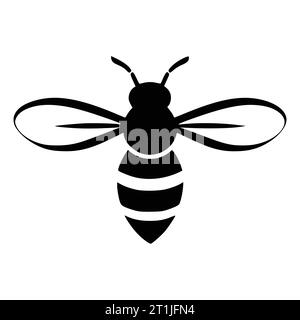 Bieneninsektenkäfer-Wildtier-Illustration für Logo oder Symbol Stock Vektor