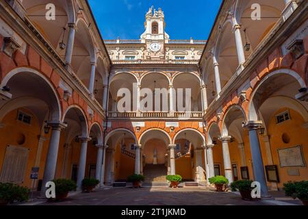 Palazzo Doria-Tursi (palazzo Niccolò Grimaldi), an der Via Giuseppe Garibaldi im historischen Stadtzentrum von Genua, Ligurien, Italien. Seit 1848, Pa Stockfoto