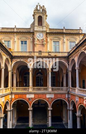 Palazzo Doria-Tursi (palazzo Niccolò Grimaldi), an der Via Giuseppe Garibaldi im historischen Stadtzentrum von Genua, Ligurien, Italien. Seit 1848, Pa Stockfoto