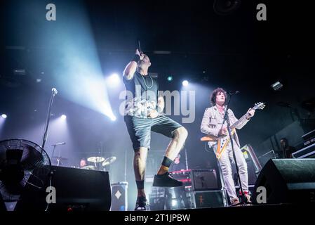 Musikkonzert - Negrita - Tour 2023 Pau Paolo Bruni und Drigo Enrico Salvi von Negrita Nonantola MO Vox Club Italien Copyright: XMirkoxFava/TSCKx/xLiveMediax LPM 1086554 Credit: Imago/Alamy Live News Stockfoto