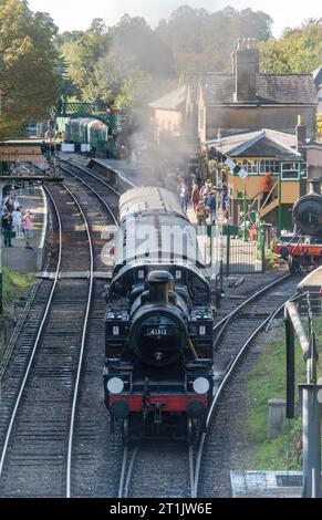 Alresford Station während der Watercress Line Autumn Steam Gala, Oktober 2023, Hampshire, England, Vereinigtes Königreich Stockfoto