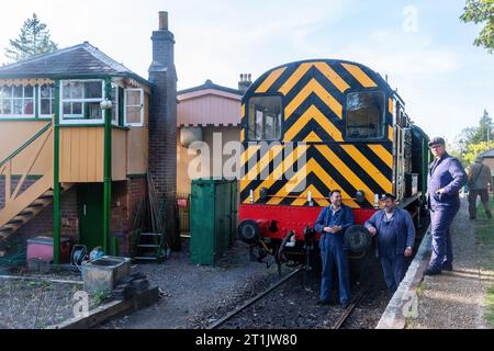 Alresford Station während der Watercress Line Autumn Steam Gala, Oktober 2023, Hampshire, England, Vereinigtes Königreich Stockfoto