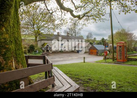 Die "ruhige Frau"-Gaststätte, Earl Sterndale, Derbyshire. Stockfoto