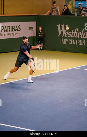 Stockholm, Kungliga tennishallen, Benjamin Hassan gegen Andrea Vavassori. Benjamin Hassan Stockfoto