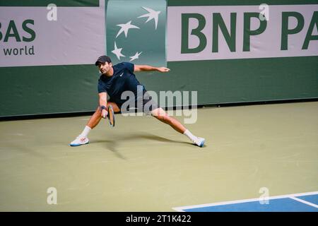 Stockholm, Kungliga tennishallen, Benjamin Hassan gegen Andrea Vavassori. Benjamin Hassan Stockfoto