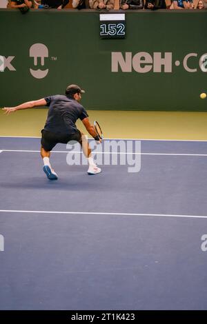 Stockholm, Kungliga tennishallen, Benjamin Hassan gegen Andrea Vavassori. Benjamin Hassan Stockfoto