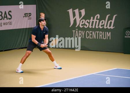 Stockholm, Kungliga tennishallen, Benjamin Hassan gegen Andrea Vavassori. Benjamin Hassan Stockfoto