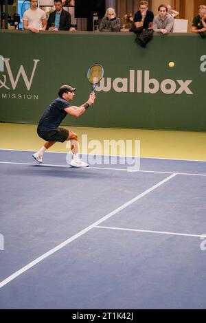 Stockholm, Kungliga tennishallen, Benjamin Hassan gegen Andrea Vavassori. Benjamin Hassan Stockfoto