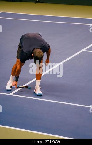 Stockholm, Kungliga tennishallen, Benjamin Hassan gegen Andrea Vavassori. Benjamin Hassan Stockfoto