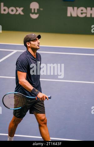 Stockholm, Kungliga tennishallen, Benjamin Hassan gegen Andrea Vavassori. Benjamin Hassan Stockfoto