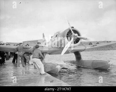 Royal Air Force 1939-1945 - Coastal Command ein Northrop N-3PB der Norwegischen - Bemannte Nr. 330 Squadron in Island, Oktober 1941. Stockfoto