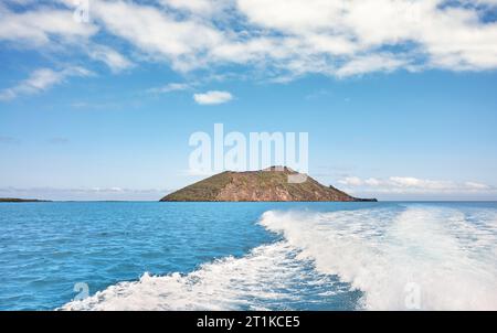 Eine einsame Insel, Galapagos-Inseln, Ecuador. Stockfoto