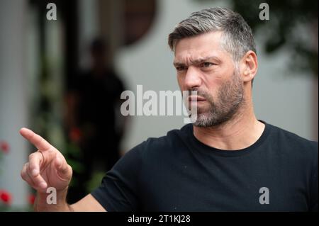 Trient, Italien. Oktober 2023. Clemente Russo (italienischer Fernsehcharakter und ehemaliger Boxer) 2023 Festival dello Sport - Sportfestival, Sportveranstaltungen in Trient, Italien, 14. Oktober 2023 Credit: Independent Photo Agency/Alamy Live News Stockfoto