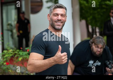 Trient, Italien. Oktober 2023. Clemente Russo (italienischer Fernsehcharakter und ehemaliger Boxer) 2023 Festival dello Sport - Sportfestival, Sportveranstaltungen in Trient, Italien, 14. Oktober 2023 Credit: Independent Photo Agency/Alamy Live News Stockfoto