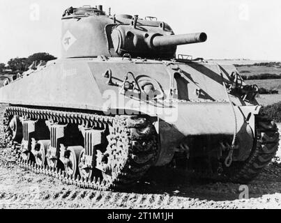 Panzer und gepanzerte Fahrzeuge der Britischen Armee 1939-45 M4A3 (105 mm) Sherman IVB Stockfoto