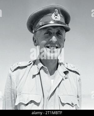 Britische Generäle 1939-1945 Generalleutnant Sir Brian Horrocks (1895-1985): Portrait von Generalleutnant Horrocks als Kommandant 13 Corps in Nordafrika. Stockfoto