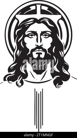 Super und schöne Heilige Christus Vektorkunst Stock Vektor