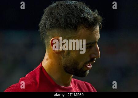 Porto, Portugal. Oktober 2023. Bruno Fernandes während der UEFA Euro 2024, Europa-Qualifikation, Gruppe J, Fußballspiel zwischen Portugal und der Slowakei am 13. Oktober 2023 im Estadio do Dragao in Porto, Portugal - Foto Jose Salgueiro/SIPA USA Credit: SIPA USA/Alamy Live News Stockfoto