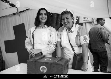 WIEDERBELEBUNG DER GESCHICHTSMESSE, Ausstellung der Militärgeschichte des Zweiten Weltkriegs in Ifema Madird, 14. Oktober 2023, Spanien. Stockfoto