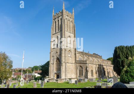 St Mary's Church, Silver Street, Bruton, Somerset, England, Vereinigtes Königreich Stockfoto