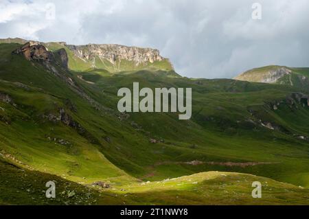 Die Großglockner Hochalpenstraße in Österreich. Stockfoto