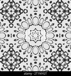 Vektor-Färbung grammatikalisches Blumenmuster Design Stock Vektor