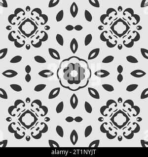 Vektor-Färbung grammatikalisches Blumenmuster Design Stock Vektor