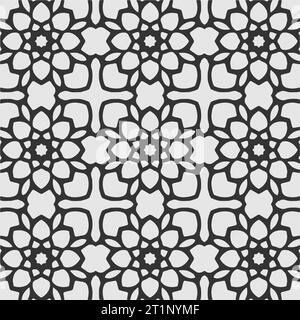 Vektor-Färbung grammatikalisches Blumenmuster Design Stock Vektor