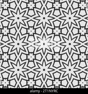 Vektor-Färbung grammatikalisches Blumenmuster Design Stock Vektor