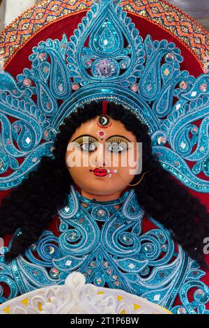 Dekoriertes Idol der hinduistischen Göttin Durga Stockfoto